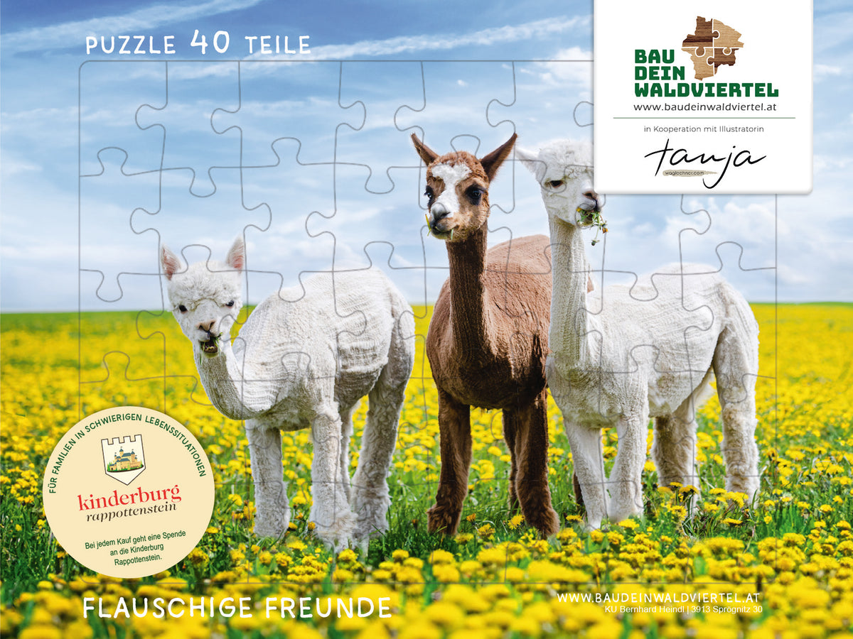 Kinderpuzzle Flauschige Freunde