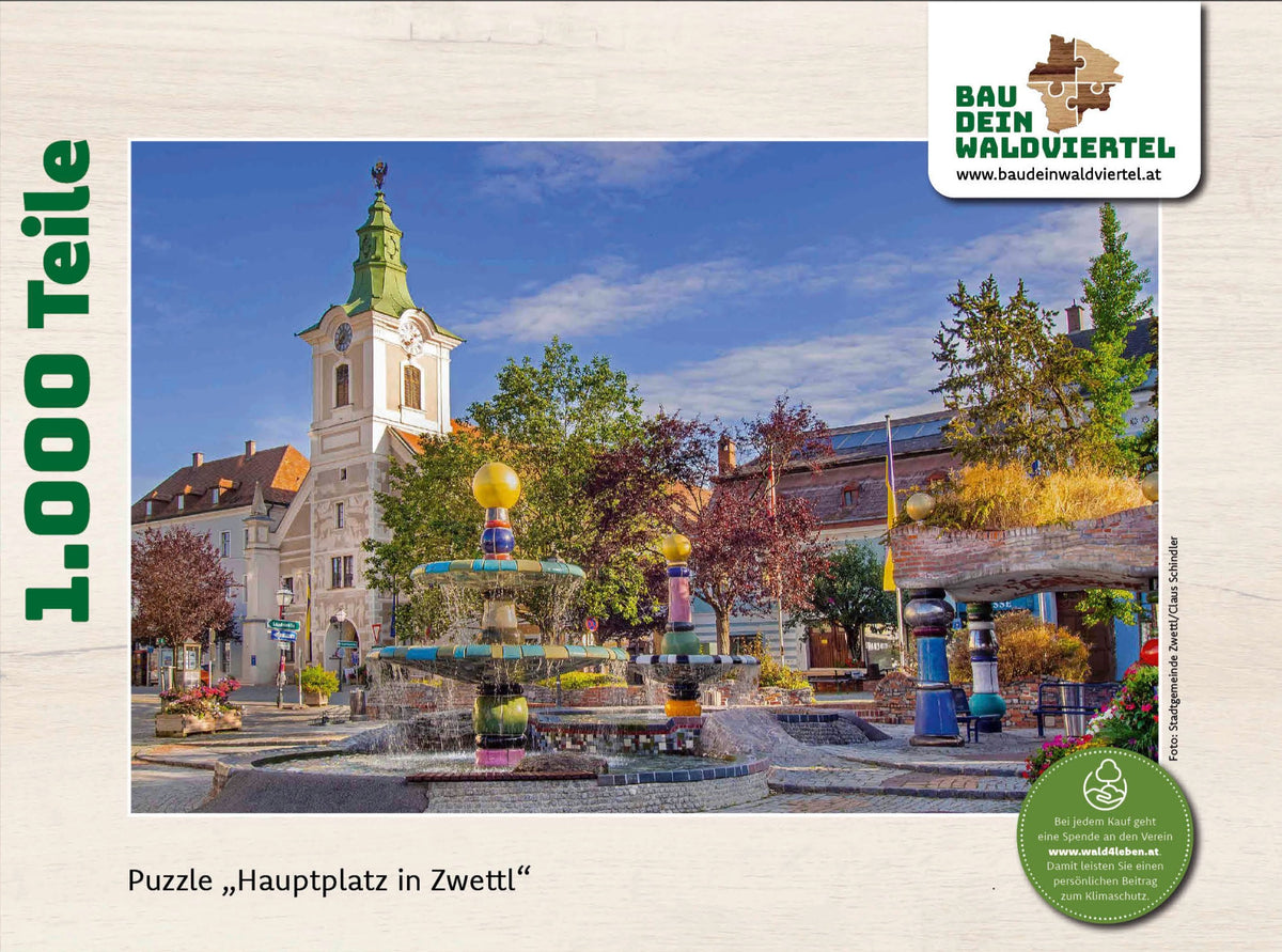 Puzzle Zwettl Hauptplatz 1.000 Teile