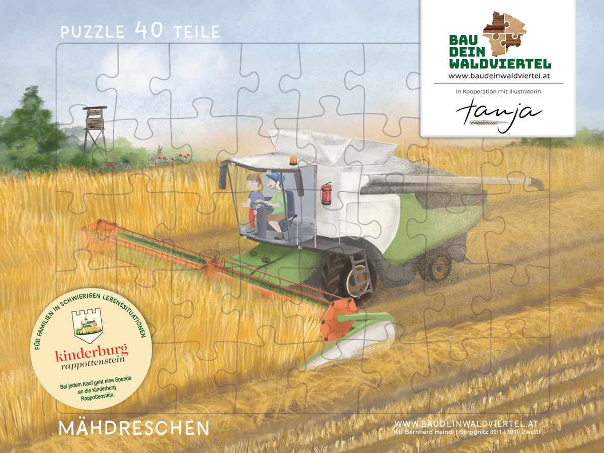 Kinderpuzzle Mähdreschen