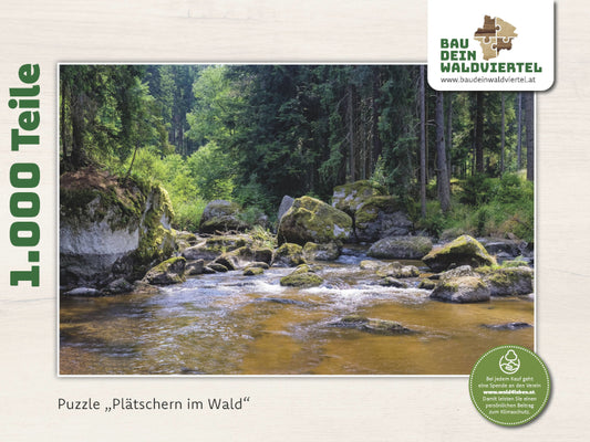 Puzzle Plätschern im Wald 1.000 Teile