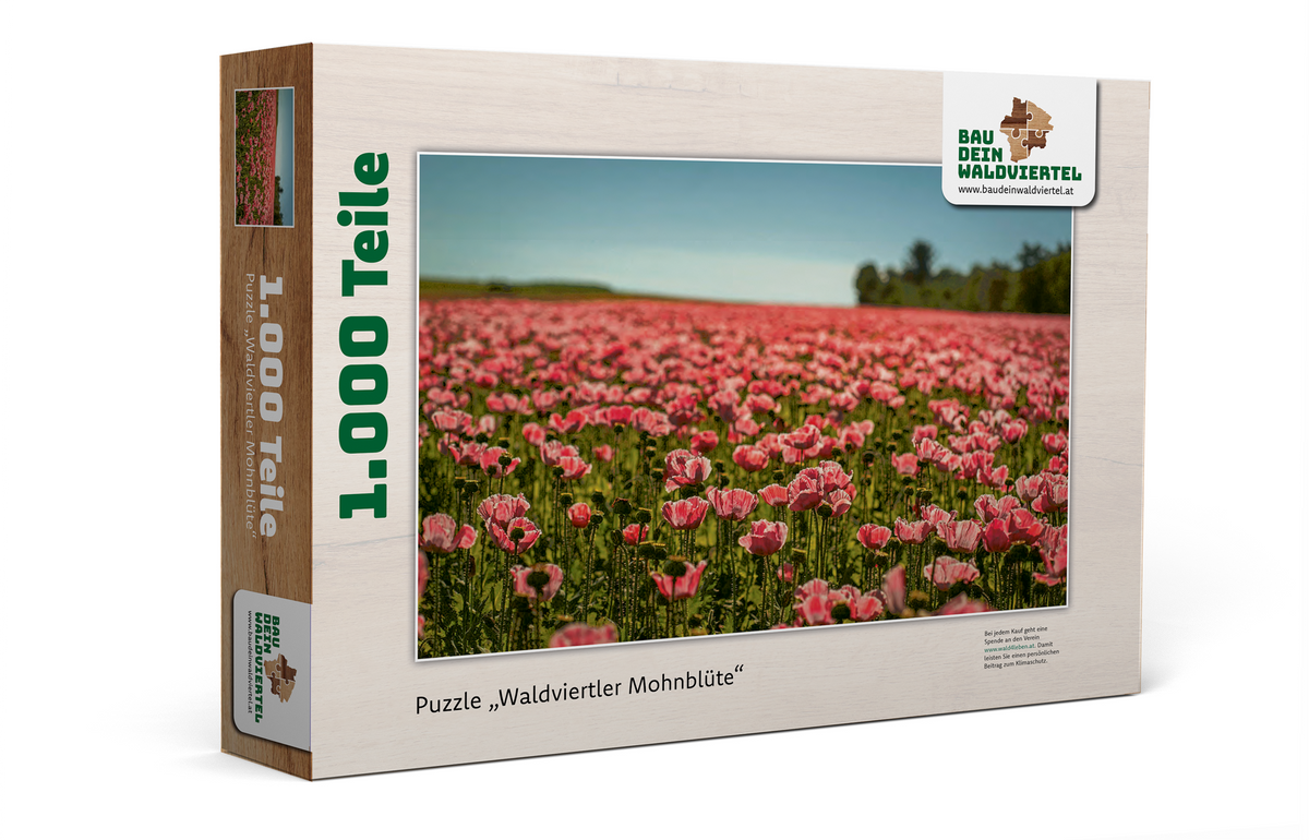 Puzzle Waldviertler Mohnblüte 1.000 Teile